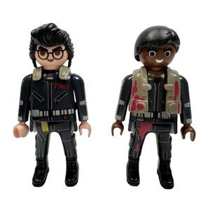 Playmobil Ghostbusters LOT of 2 Loose Figures Egon Spengler & Winston Zeddemore